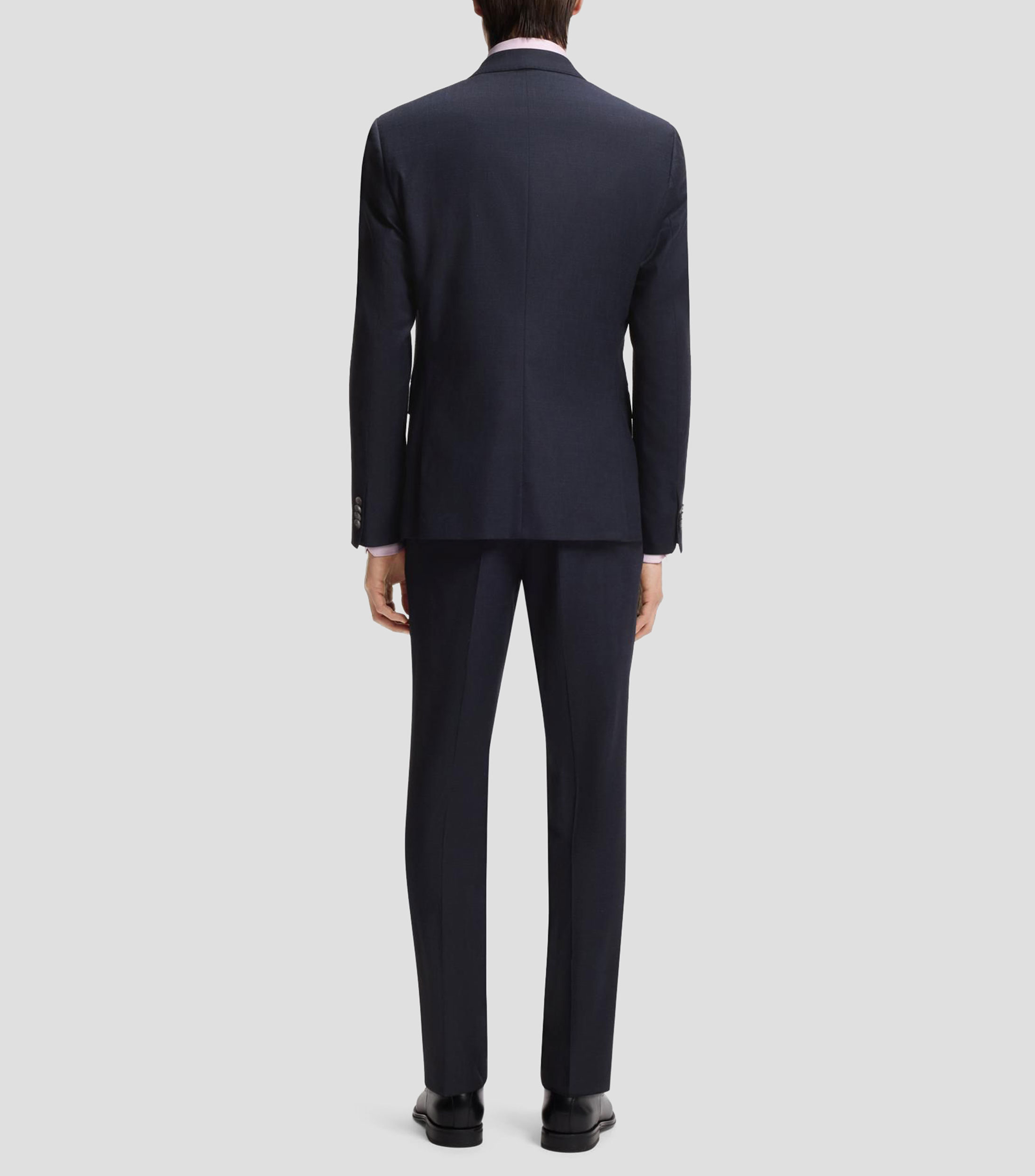 Traje slim fit de dos piezas en tejido elástico Hombre